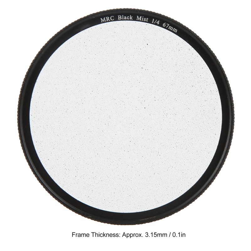 Lightdow Black Diffusion 1/4 Filter Mist Cinematic Effect Soft Focus