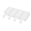 Restaurantware Pastry Tek Silicone Rectangle Popsicle Mold - 4-Compartment -