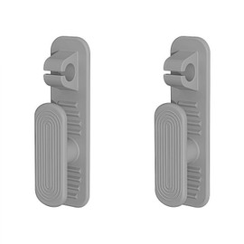 ​​Cord Organizer - Damage-Free No-Drill Cable Management System with Strong Waterproof Adhesive & Adjustable Slots for TV,Coffee Maker,Vacuum Cleaner,Kitchen,Bathroom & Office​​(​​2-Pack​​) (Grey)