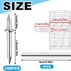 200Pcs Double-Head Skirting Thread Seamless Nail Rust-Proof Invisible Screws Solid