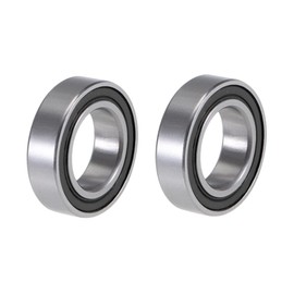 sourcing map 15267-2RS Deep Groove Ball Bearings 15mm x 26mm x 7mm Double Sealed Chrome Steel P0(ABEC1) 2pcs
