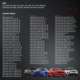 BDFHYK Oxygen Sensor Upstream Downstream O2, Compatible with Chevy GMC, 234-4256，213-4229，234-4407，234-4651 Replacement 1PCS
