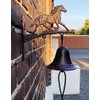 zeitzone Door Bell Horse Rustic Cast Iron Country Style Antique