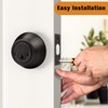 Probrico Oil Rubbed Bronze Double Cylinder Deabolt Keyed Alike, 3