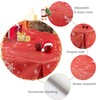 KP HOME PVC Table Cloth Wipe Clean Tablecloth Red Christmas