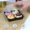 DERZIFUN DERZIFUN Black Charcuterie Boxes with Clear Lids - Set
