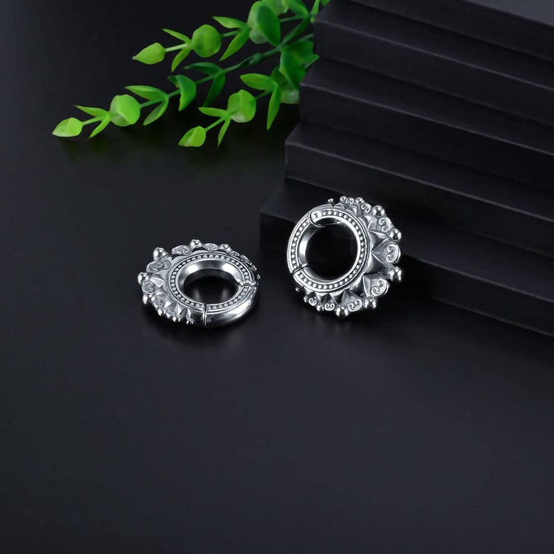 ERKUOO Pack of 2 Ear Weight Stainless Steel Magnetic Earrings