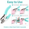 Heart Hole Punch for Paper Crafts – 5.5 mm Handheld