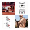 MINI BOXX 60 Tatuajes Tattoo Temporales Falso Letras Flor Brazo