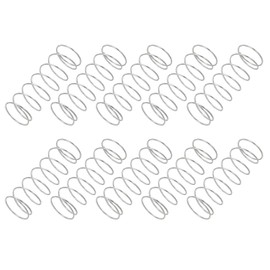 PATIKIL Compression Springs 0.6mm Wire Dia x 12mm OD x 35mm L 10pcs 304 Stainless Steel Mechanical Extension Spring Spring Assortment Kit for Shop and Home Repair