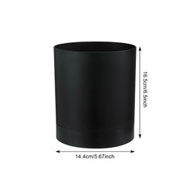 Zimoer Kitchen Utensil Holder, Kitchen Utensil, Space Saving Cutlery Basket & Cooking Spoon Holder, 360° Rotating Non-Slip Utensil Holder Organiser, Storage Solution for Kitchen Accessories (Black)