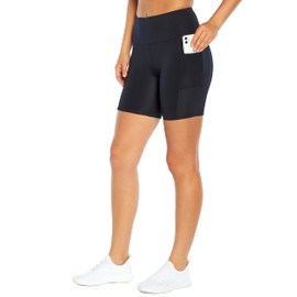Bally Total Fitness Women's High Rise 7" Pocket Short Black