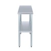 AmGood 30" X 15" Stainless Steel Work Table | Metal