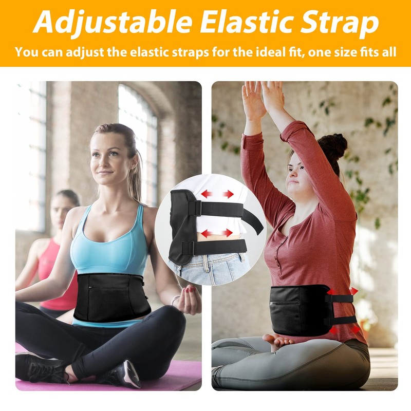 Massage Belt Castor Oil Kit, 2 Pieces Removable TPU Castor