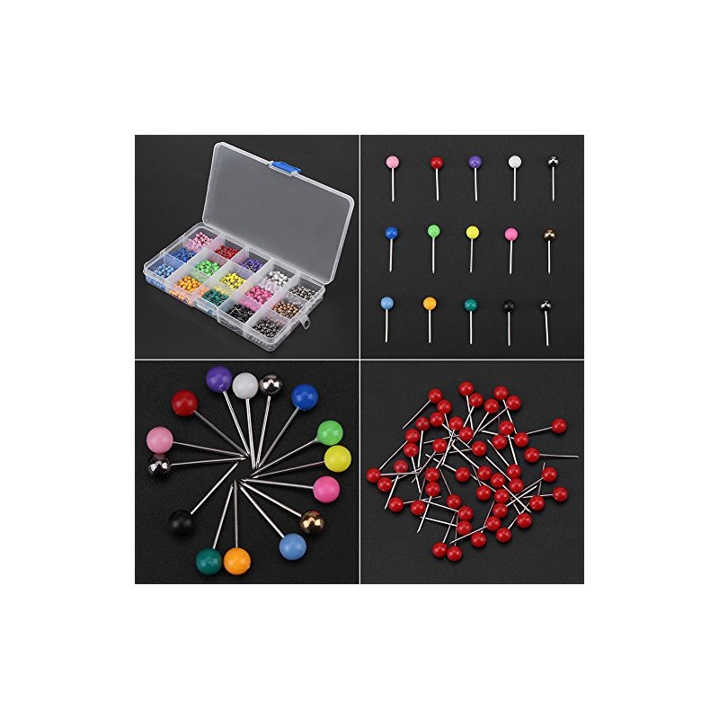 900pcs Ronda Head Dressmaking Pins para Bodas, Corsage y Floristería