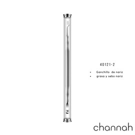 Extractor de espinillas puntos negro acne grasa sebo de la nariz cara exfoliante, para uso medico, dermatológico, spa, de acero inoxidable 316 grado quirurgico, Blemish para profesionales. (40121-2)