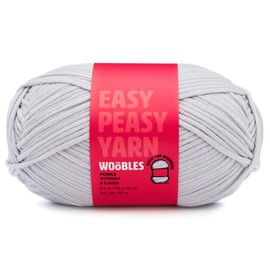 The Woobles Easy Peasy Yarn, Crochet & Knitting Yarn for Beginners with Easy-to-See Stitches - Yarn for Crocheting - Worsted Medium #4 Yarn - Cotton-Nylon Blend