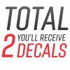 LIGHTCOR STX Decals Stickers for Truck Compatible F150 (2015 -