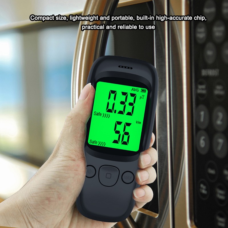 Handheld Portable LCD Display Electromagnetic Radiation Detector Magnetics Field Electric