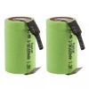 Kastar 2-Pack 2/3A 1600mAh 1.2V Ni-MH Rechargeable Batteries w/ Tabs