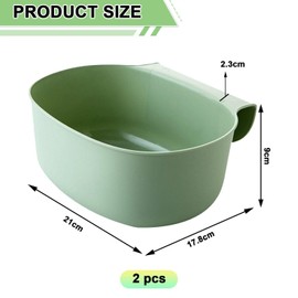 EOWVISN 2 Pieces Hanging Trash Can, Kitchen Trash Can, Household Debris Storage Basket, Mini Trash Can, Home Accessories