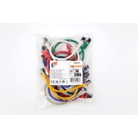 1aTTack.de 10x 0.5 M CAT7 Netzwerkkabel - 10 Gigabit - RJ45 Patchkabel Ethernet Kabel (SFTP PIMF LSZH CU) - für DSL LAN Switch Modem Router Patchpanel CAT7 CAT6 CAT5 - mehrfarbig