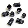 8 Pack Black Plastic Tire Valve Stem Caps – Universal