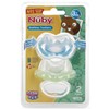 Nuby 2-Pack Gum-EEZ Pacifier Teethers, Colors May Vary