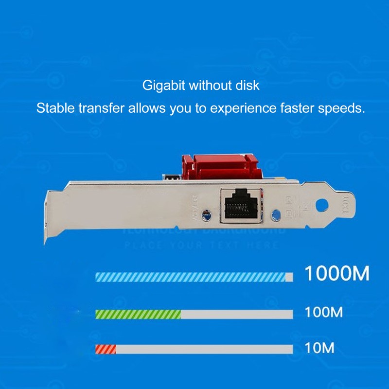 PCIE Ethernet Adapter Card 1000Mbps Stable Transmission Gigabit Network Card