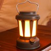 Camping Lantern Solar Powered USB Rechargeable Stepless Dimmable Retro Style
