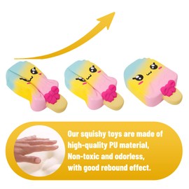 Anboor 11 Inches Jumbo Squishies Popsicle Kawaii Scented Soft Slow Rising Giant Squeeze Squishies Stress Relief Kids Toy