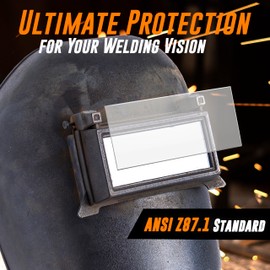 Mutt Tools 100 Pack of Clear Welding Lenses 2x4.25" – .04” Thick 2x4 Clear Welding Lens – Fits Most Standard Size Helmets, 2x4-1/4”