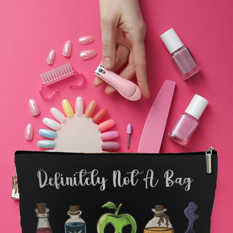 Lyiibb Definitely Not A Bag Full of Poisons Makeup Bag,