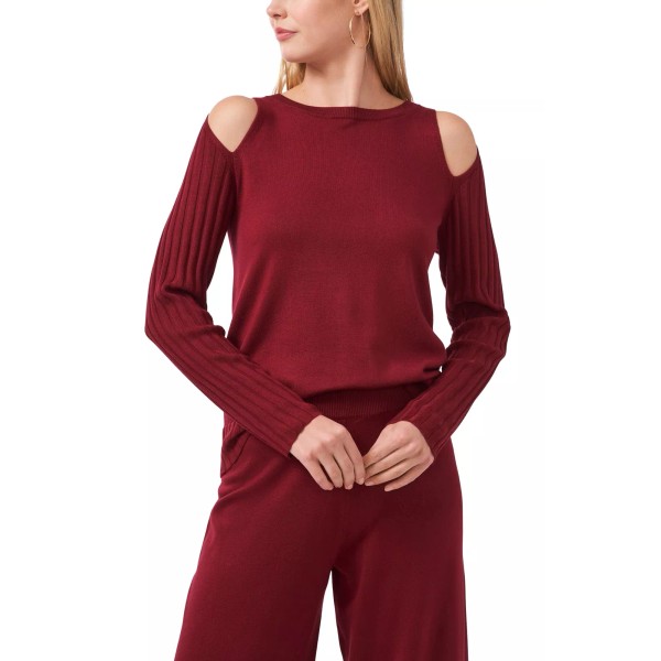 Vince Camuto MSRP $79 Vince Camuto Cold Shoulder Sweater Earth