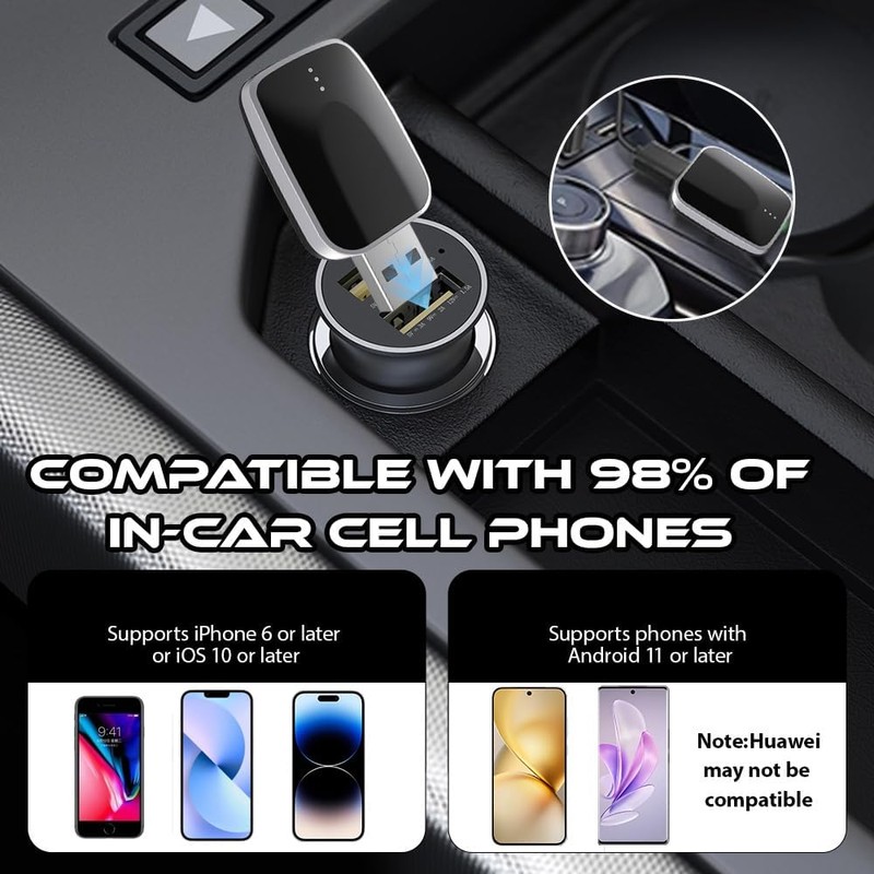SGZIOO Wireless Carplay & Android Car Adapter, Android Car Wireless