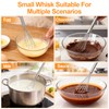 2‑Pcs 11‑Inch Mini Whisk, Small Whisk with Long‑Handle