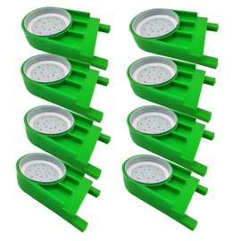Dabkanna Bee Hive Feeder -8 Pack Green Entrance Feeders for Bee Hives - Easy and Effective Water or Sugar Syrup Feeding Solution （Upgraded Version） (Green)