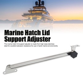 Fockety Hatch Lid Stay, 10in to 18in Support and Adjuster, 316 Stainless Steel Hatch Adjuster for Boat Hatch Window Adjuster Support Rod, RV Yachts, Marine Hatch Lid Holder Adjuster
