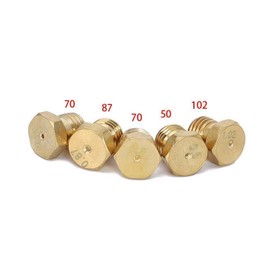 BODYA 5Pcs Brass Gas Jet Nozzles Burner Nozzles, LPG Gas Jet Set Gas Hob LPG Conversion Kit Propane Injectors