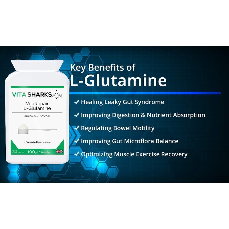VitaRepair L-Glutamine The High Strength Targeted Release Vegan Amino Acid