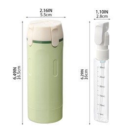 Travel Bottle, 4 in 1 Cosmetic Refills Bottles, 4 x 30 ml, Push, Lotion, Lotion, Lotion, Compact, Portable, Refill, Leak Proof, Carry-on Compatible, Lightweight (White)