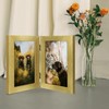 Frametory, 5x7 Double Picture Frame Hinged 2 Photos Frame Collage,