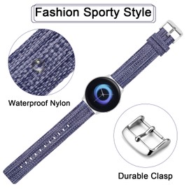 TStrap Nylon Watch Strap Quick Release 20 mm – NATO Style Bracelet Men's Watch Strap – G10 Military Ballistic Nylon Watch Strap Replacement Strap for Watch and Smartwatch – Black Grey Green, blue
