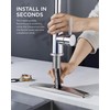 FORIOUS Kitchen Faucets, Chrome Kitchen Faucet with Pull Down Sprayer,