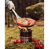 Stabilotherm Hunter Pan with Folding Handle, Open, for Camping