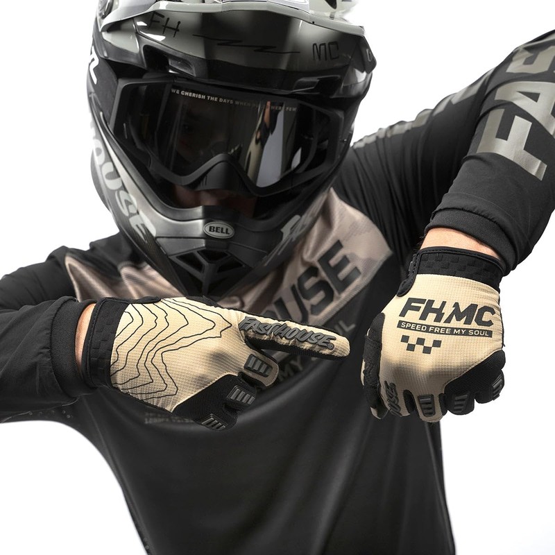 FASTHOUSE Off-Road Sand Cat Glove (Seneca/Black, Medium)