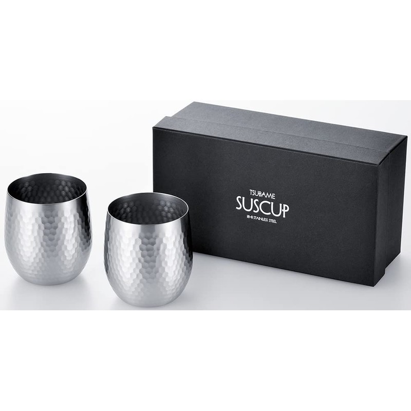 Asahi SUSCUP SCS-18T-2P Sass Hammered Locking Cup, 11.8 fl oz