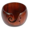 Wooden Yarn Bowl for Crochet & Knitting – Portable Pine