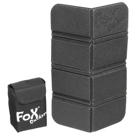 Fox Outdoor Thermal Folding Seat Cushion with Molle Pouch (Black)