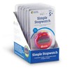 Learning Resources Simple Stopwatch (Set of 6) Supports Science Investigations,